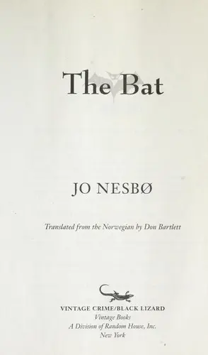 Harry Hole — series cover