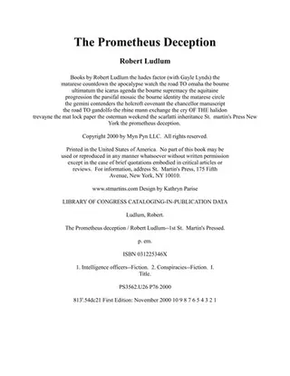 Cover of The Prometheus Deception