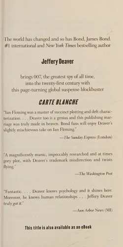 Cover of Carte Blanche